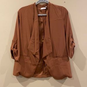 Oversized terracotta blazer